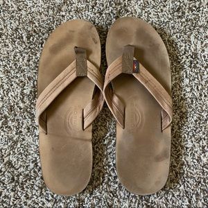 Mens Large Rainbow Flipflops